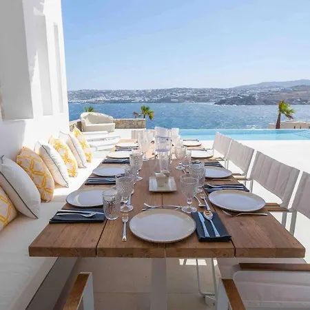 וילה Bright New 6-bed With Pool, Gym, Sea Views Mykonos Town